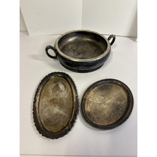 Silverplated Trays (3 Total) - 1176.5 Grams ~ 2.5 LBS