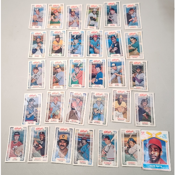 Assorted 1980's Kellogg's 3-D Super Stars Collectible Baseball Cards & 1987 Ralston Purina Baseball 