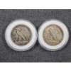 Image 4 : Two 90% Silver Walking Liberty United States Half Dollars in Protective Capsules ~ Face Value $1.00