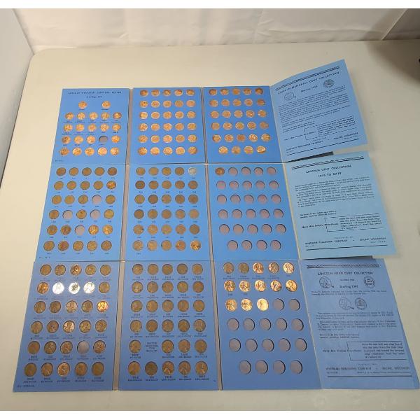 Lincoln Head Cents & Lincoln Memorial Cent Whitman Coin Collection Books Ft 1909 Lincoln Cent 