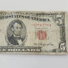Image 3 : United States Series 1953 Red Seal $5 *STAR NOTE* - Face Value $5.00