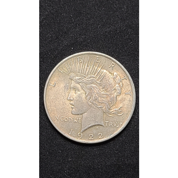 1922 90% Silver Peace Dollar