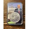 Image 1 : 2019 Silver Eagle MS 70 - One Oz. Fine Silver - $1.00 FV - In Trump NGC Coin Holder 