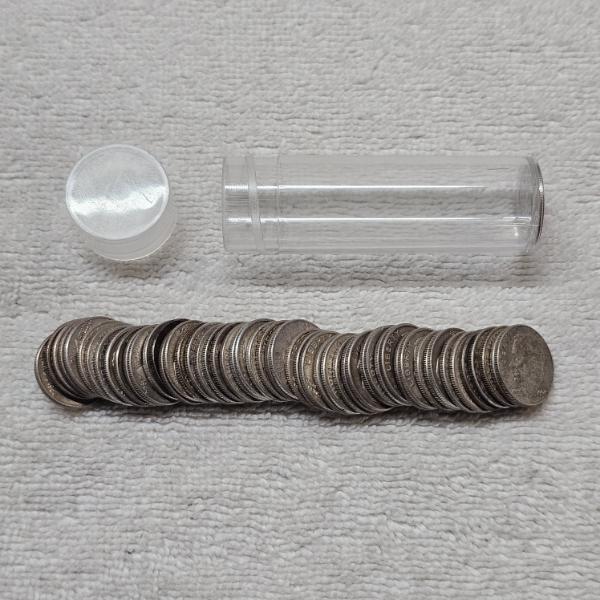Full Roll of 50 90% Silver Roosevelt Dimes minted in 1964 or earlier