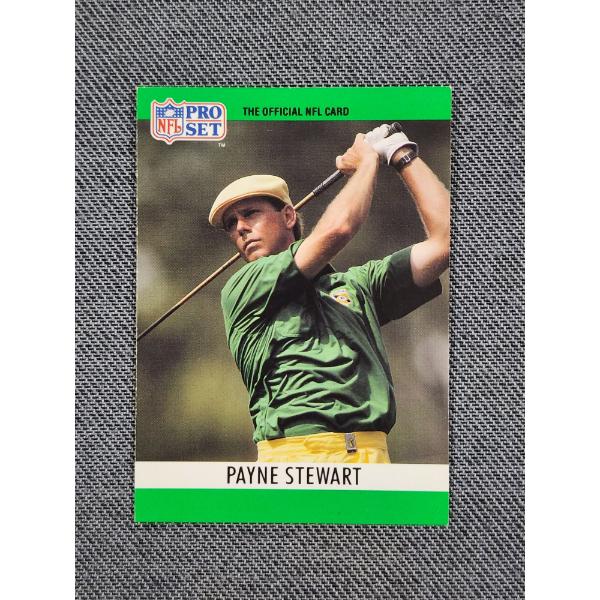 1990 NFL Pro Set Special 1 Payne Stewart Trading Card in Top Loader Protector