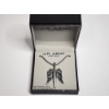 Image 1 : J. P. Army for Men 24" Stainless Steel Sword and Angel Wings Necklace