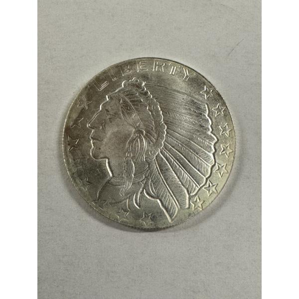 Exceptional Golden State Mint Indian Liberty 1/4 oz .999 Fine Silver Coin - Mint Condition