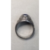 Image 5 : United States Air Force Military Ring With Blue Stone- Size 13 