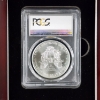 Image 5 : PCGS MS70 United States 2018 Silver 1 Oz .999 Fine Eagle in Nice Wooden Case