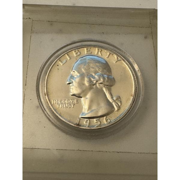 1956 United States Washington Quarter Silver Proof - High Grade Coin