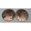Image 1 : Two One Ounce 0.999 Fine Copper Bullion Rounds- Incredible Condition! 