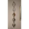 Image 2 : 2 Pcs Only  Modern Metal Large Wall Sculptures - 59.5" by 7" - Shown With Grouping As Hung 