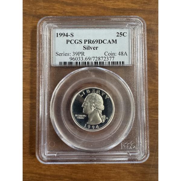 1994-S PCGS PR69DCAM Silver Washington Quarter