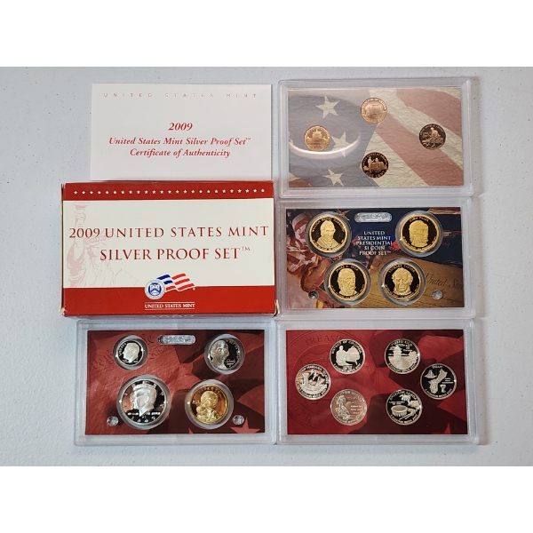2009 United States Mint Silver Proof Set in Original Packaging w/ CoA