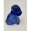 Image 4 : Adorable Degenhart Vintage Glass Dog Figurine-Blue Bird