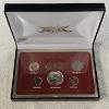 Image 1 : 1965 "No Mint Mark Collection" 5-Coin Boxed Set with 40% Silver Kennedy Half-Dollar