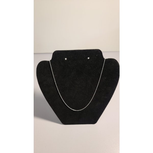 18" 14K White Gold Necklace / Chain - 1.6 Grams 