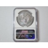 Image 3 : 2016-W Burnished Silver American Eagle Lettered Edge FDOI 30th Anniv. NGC MS 70