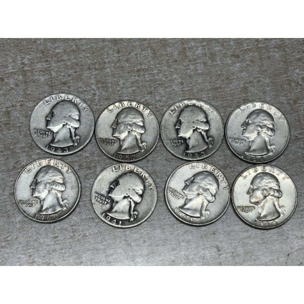 90% Silver U.S. Quarters - FV $2.00 - Various Years 
