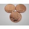 Image 2 : 3 - Twin Towers 9-11" We Shall Never Forget" - .999 Fine Copper 1 AVDP Ounce Coins - Mint Cond. 