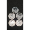 Image 2 : (5) 1/10 Troy Ounce .999 Fine Silver Rounds With Walking Liberty Motif