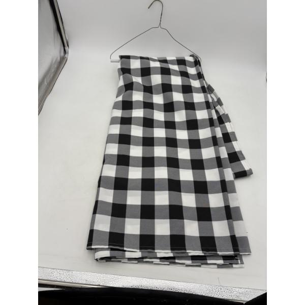 Black And White Checkered Restaurant Tablecloth