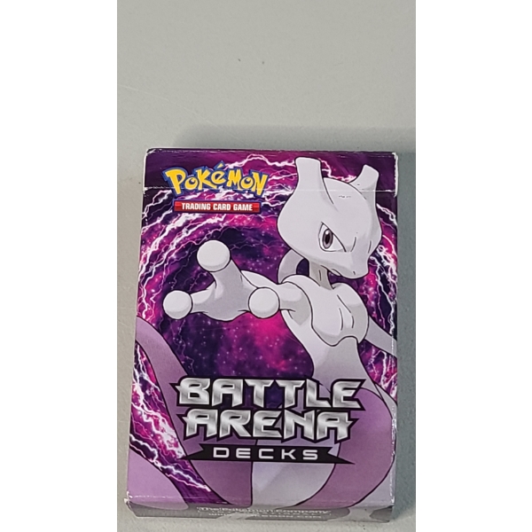 Mewtwo Battle Arena Pokémon Deck Box With Holo, Rare & Common Pokémon Cards