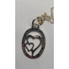 Image 5 : LA Rocks 18" Sterling Silver "Aunt" Necklace - Weight: 1.7g