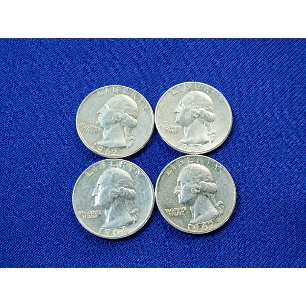 $1.00 Face Value of Assorted U.S. 90% Silver Quarters