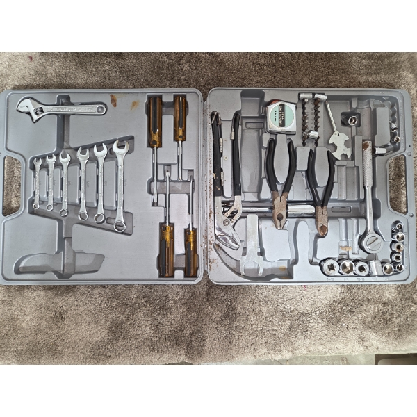Tool Set In Gray Case & Drill In Hard Case
