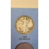 Image 4 : United States 1942 90% Silver Walking Liberty Half Dollar In Coin Collection Book