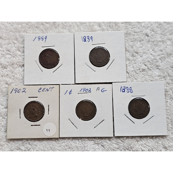 Assortment of U.S. Indian Head Cent Coins
