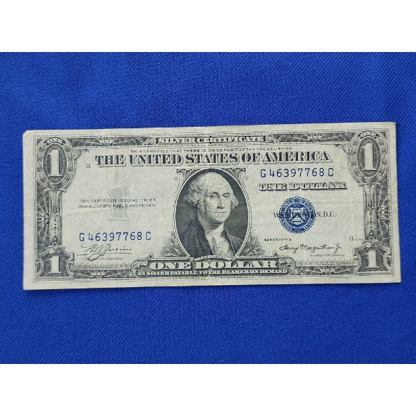 Series 1935 A $1 One Dollar Blue Seal Silver Certificate