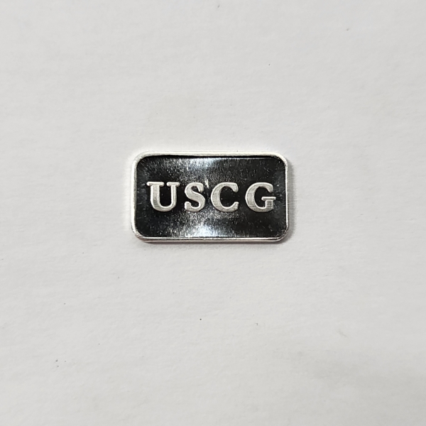 Extremely Rare USCG Silver 1 Gram .999 Fine Pure Silver Troy Oz Bar - Low Production Bar