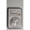 Image 1 : NGC 2017 MS 70 1 Troy Ounce .999 Fine Silver American Eagle