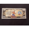 Image 2 : Disney Goofy One Million Dollar Bill - Disney Dollar - Mint Condition - Harder To Find