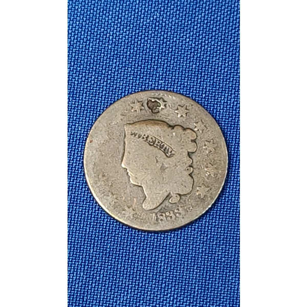 1833 Coronet Liberty Head Large Cent