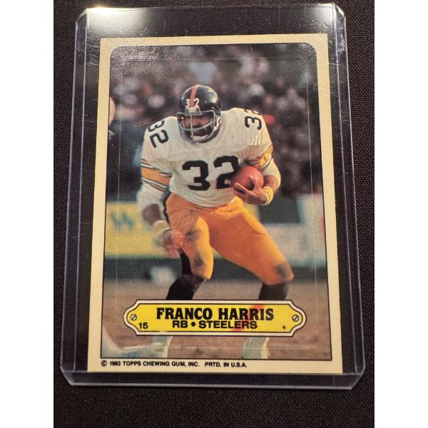 Incredible 1983 Topps Franco Harris Pittsburgh Steelers Football Card 