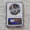 Image 2 : NGC MS69 Graded 1986 .999 Fine Silver 1oz. Eagle