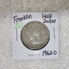 Image 1 : United States 1962-D 90% Silver Franklin Half Dollar 