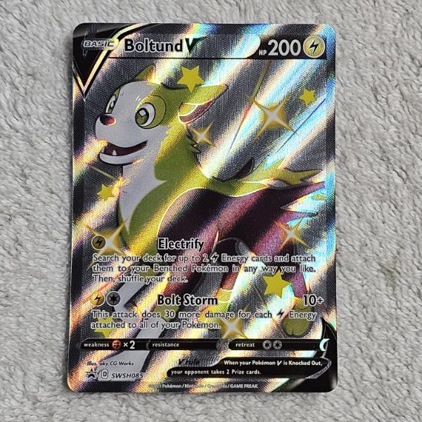 Pokémon TCG: Boltund V SWSH085 Holo Black Star Promo