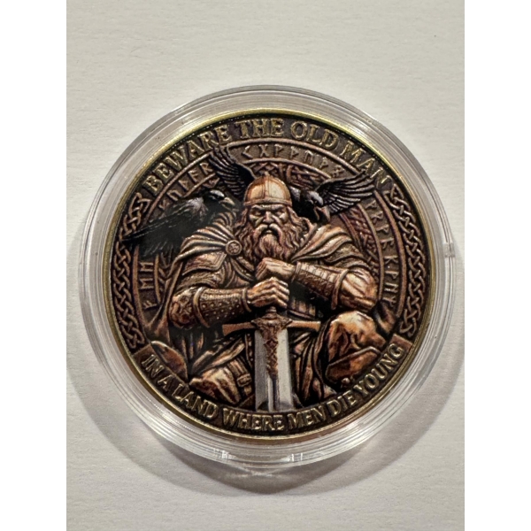 Limited Edition BEWARE OF THE OLD MAN Commemorative Coin - Mint Condition