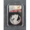 Image 1 : NGC PF 70 Ultra Cameo 2023-W 1 Oz Silver Eagle Congratulations Set First Day of Issue