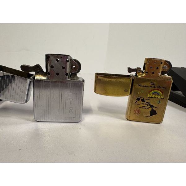 2 Zippo Lighters - 1654 Hawaiin Islands - TR
