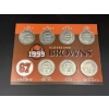 Image 2 : 1999 Cleveland Browns Coins - Tim Couch - Ty Detmer - Corey Fuller - Terry Kirby - Orlando Brown