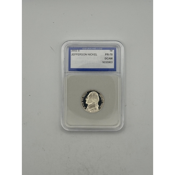 IGS PR70 2002-S Jefferson Nickel