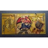 Image 1 : Japanese Anime' - "POKEMON" Gold Foil Note -   PIKACHU (B) -  24k (.999) Gold Foil 1 of 20 in Series