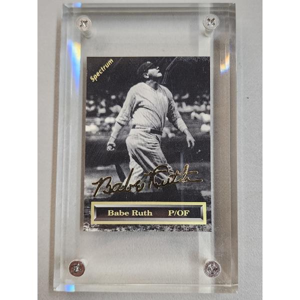 RARE 1993 Babe Ruth Spectrum 24K Gold Signature Baseball Card #1047/5000