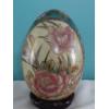 Image 3 : 10" Japanese Satsuma Egg - With Wood Base - In Perfect Condition