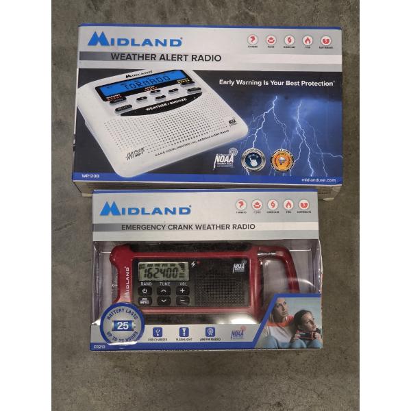 Two Brand New Midland Weather Radios